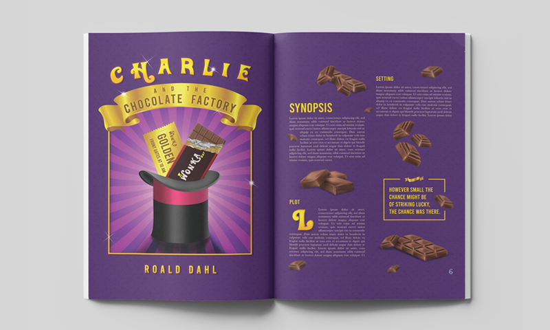 Novel Magazine Spread